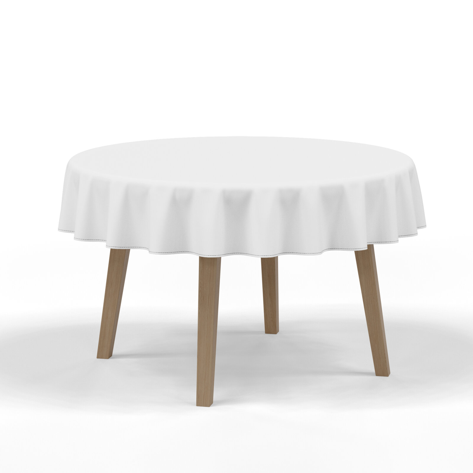 Tischdecke Outdoor Rund nach Maß Blanco