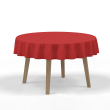 Round Outdoor Tablecloth Red