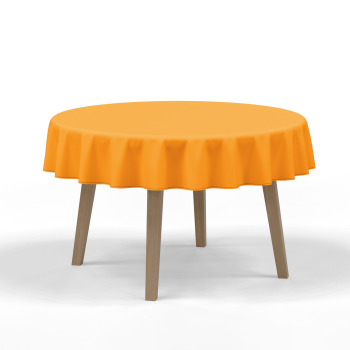 Round Outdoor Tablecloth Mandarina