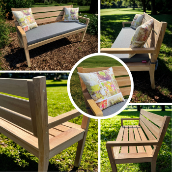 GERMES Gartenbank aus Teakholz