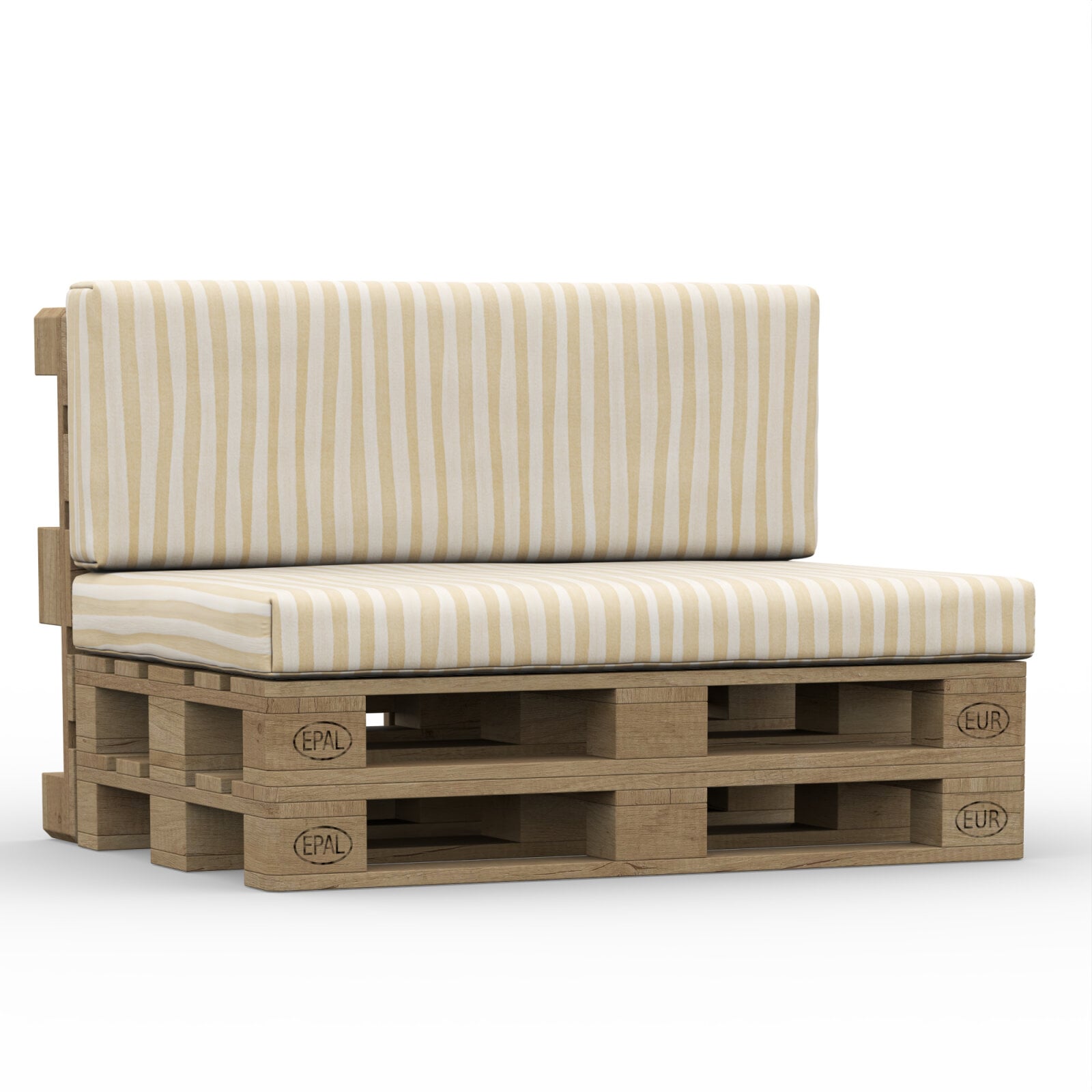 Palettenkissen Set Dralon Zebra Beige gestreift